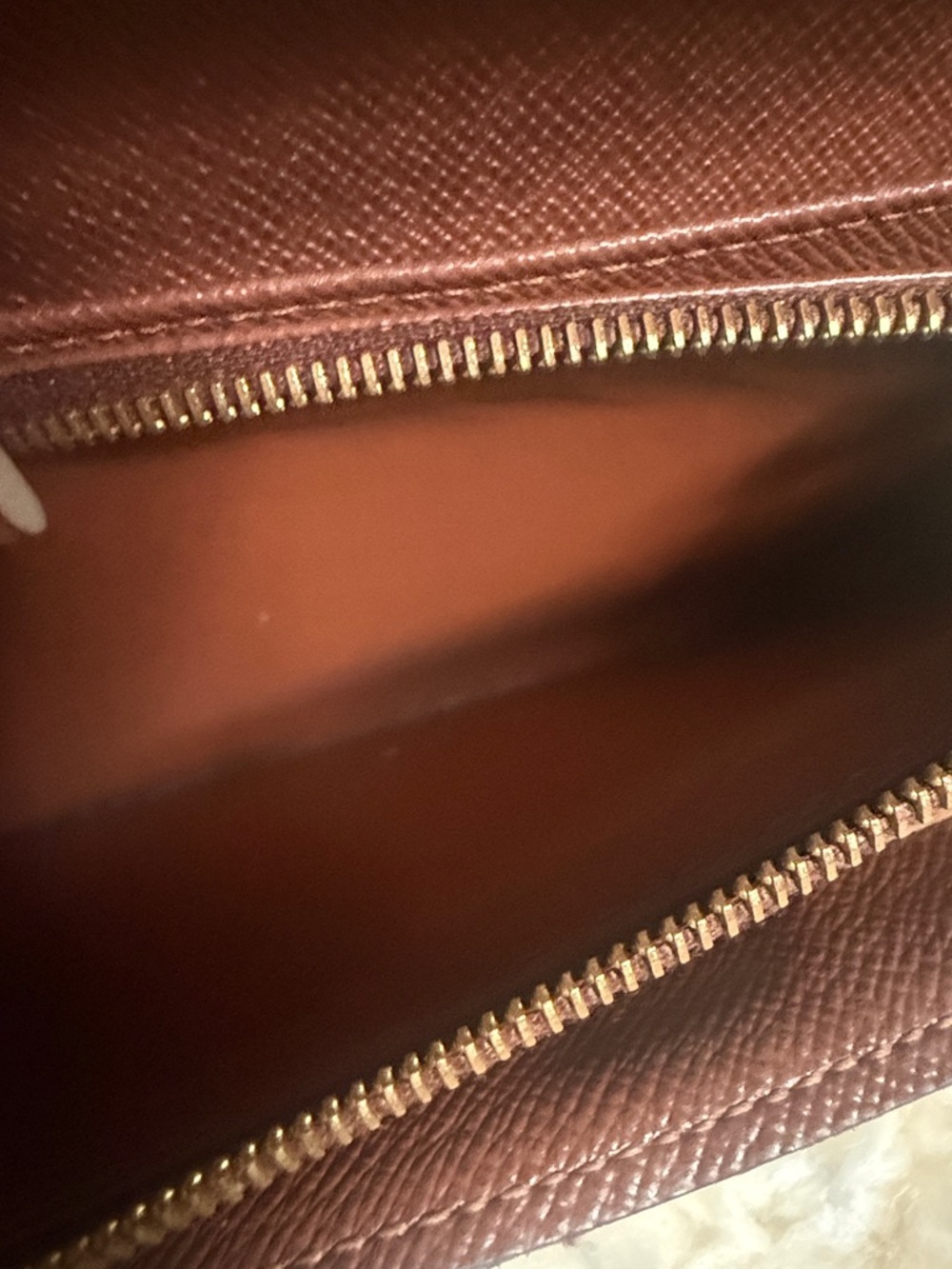 Louis Vuitton Monogram Envelope Wallet - Dark Brown with Gold Snap - Picture 6 of 9
